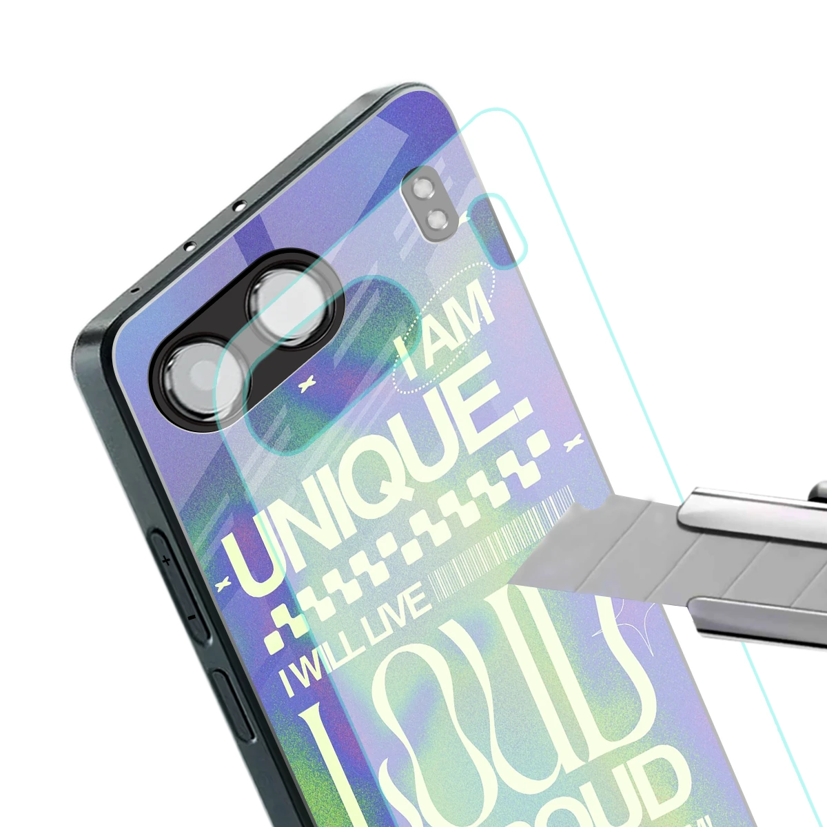 Uniquely Me stylish phone case for oneplus nord 4 | glossy glass and slim fit