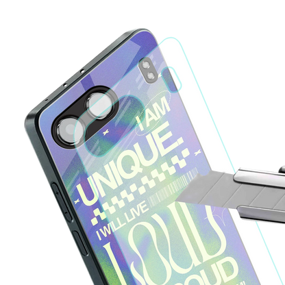 Uniquely Me stylish phone case for oneplus nord 4 | glossy glass and slim fit