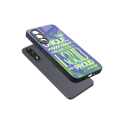 Uniquely Me sleek oneplus nord 5 cover with tempered glass back and TPU edges