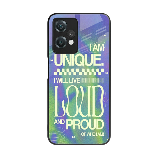 Uniquely Me back phone cover | glass case for oneplus nord ce 2 lite