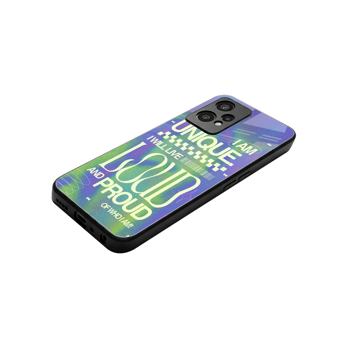 Uniquely Me stylish phone case for oneplus nord ce 2 lite | glossy glass and slim fit