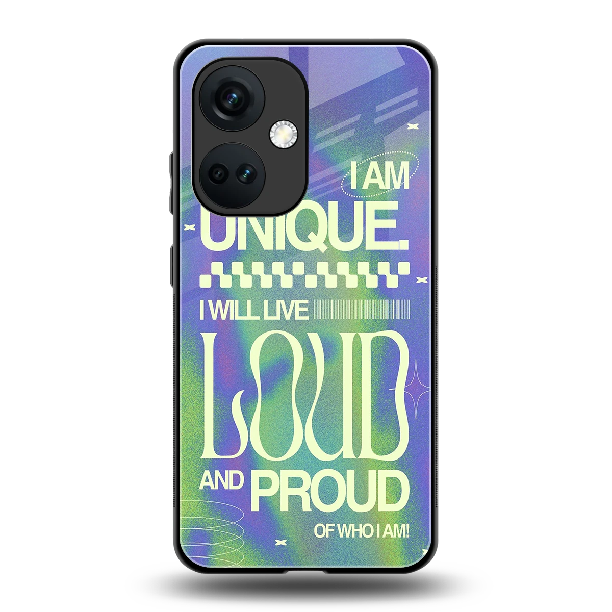 Uniquely Me back phone cover | glass case for oneplus nord ce 3