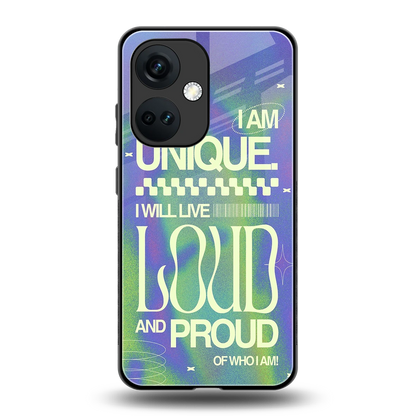 Uniquely Me back phone cover | glass case for oneplus nord ce 3