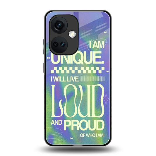 Uniquely Me back phone cover | glass case for oneplus nord ce 3