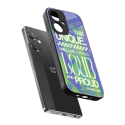 Uniquely Me sleek oneplus nord ce 3 cover with tempered glass back and TPU edges