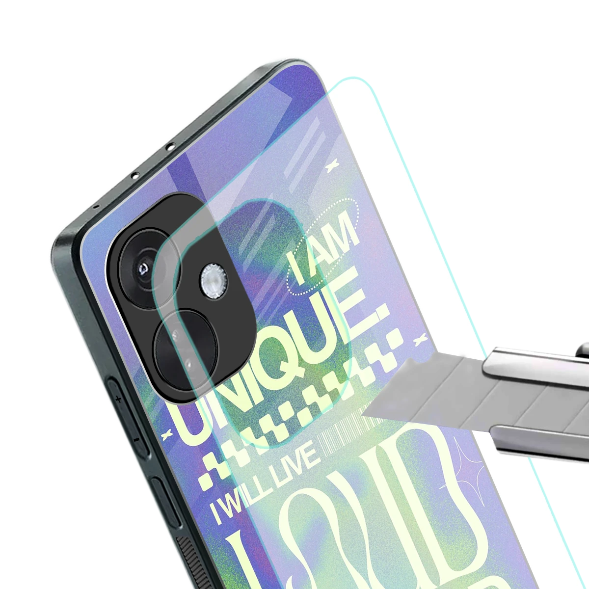 Uniquely Me stylish phone case for oneplus nord ce 3 | glossy glass and slim fit