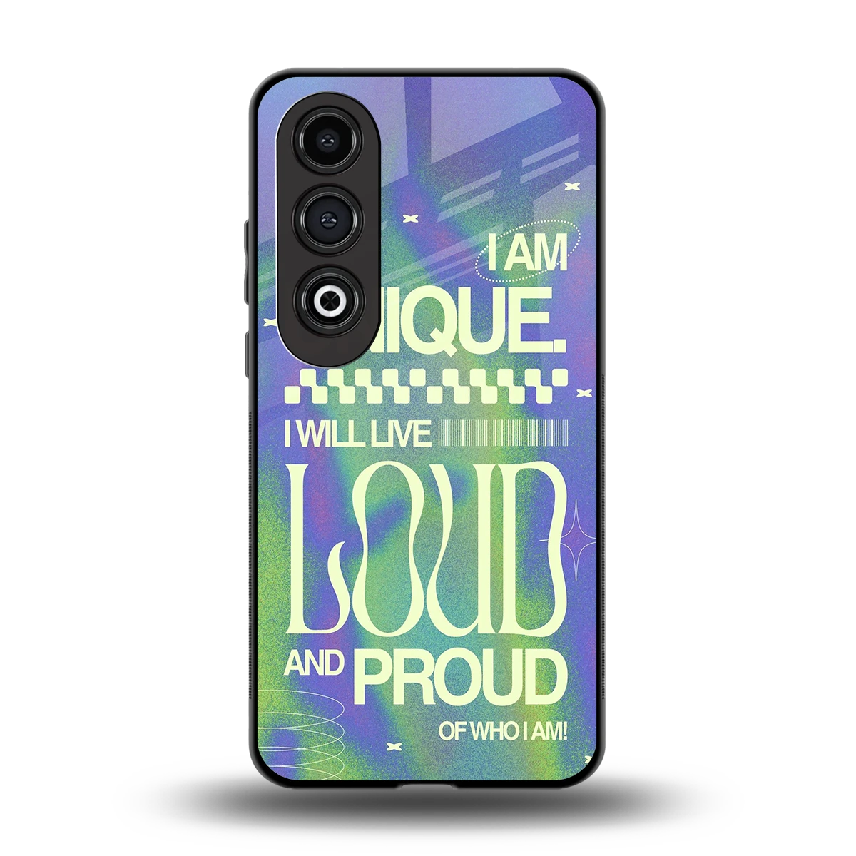 Uniquely Me back phone cover | glass case for oneplus nord ce 4