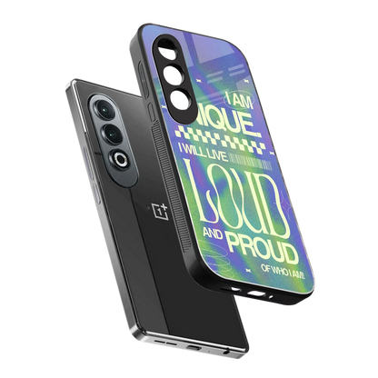 Uniquely Me sleek oneplus nord ce 4 cover with tempered glass back and TPU edges