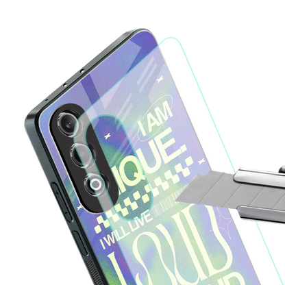 Uniquely Me stylish phone case for oneplus nord ce 4 | glossy glass and slim fit