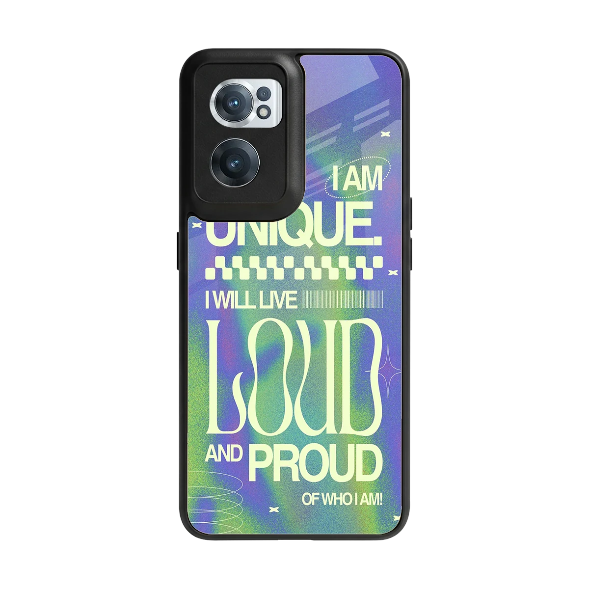 Uniquely Me back phone cover | glass case for oneplus nord ce 2