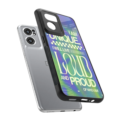 Uniquely Me sleek oneplus nord ce 2 cover with tempered glass back and TPU edges
