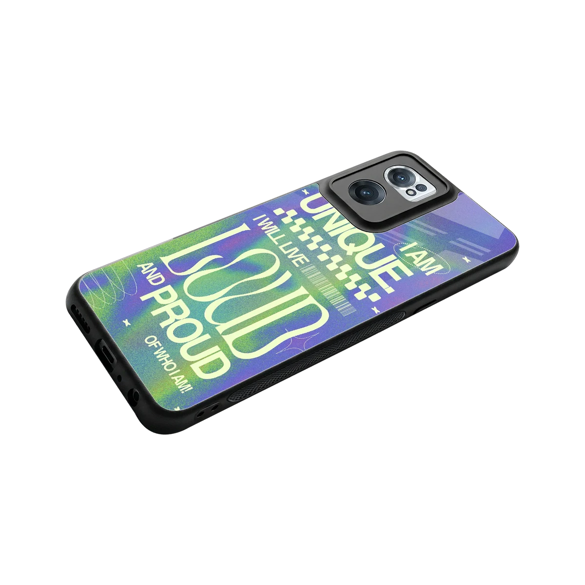 Uniquely Me stylish phone case for oneplus nord ce 2 | glossy glass and slim fit