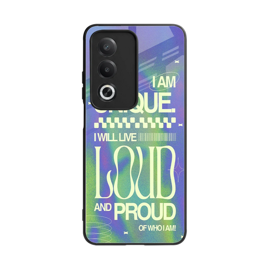 Uniquely Me back phone cover | glass case for oppo a3 pro