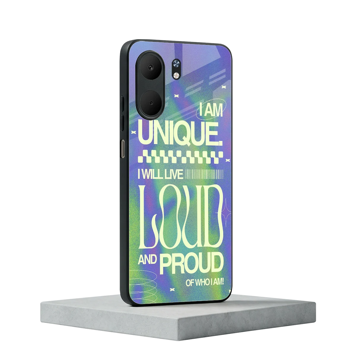 Uniquely Me oppo a5x 5g mobile cover | shockproof glass phone case