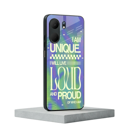 Uniquely Me oppo a5x 5g mobile cover | shockproof glass phone case