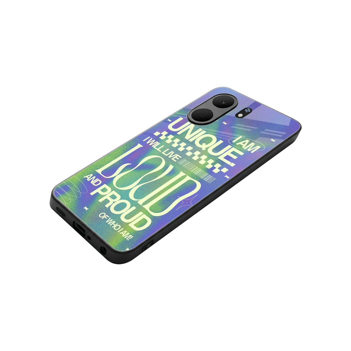 Uniquely Me stylish phone case for oppo a5x 5g | glossy glass and slim fit