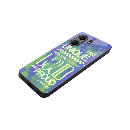 Uniquely Me stylish phone case for oppo a5x 5g | glossy glass and slim fit