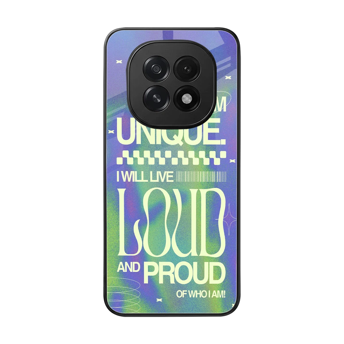 Uniquely Me back phone cover | glass case for oppo f29 5g