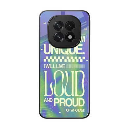 Uniquely Me back phone cover | glass case for oppo f29 5g