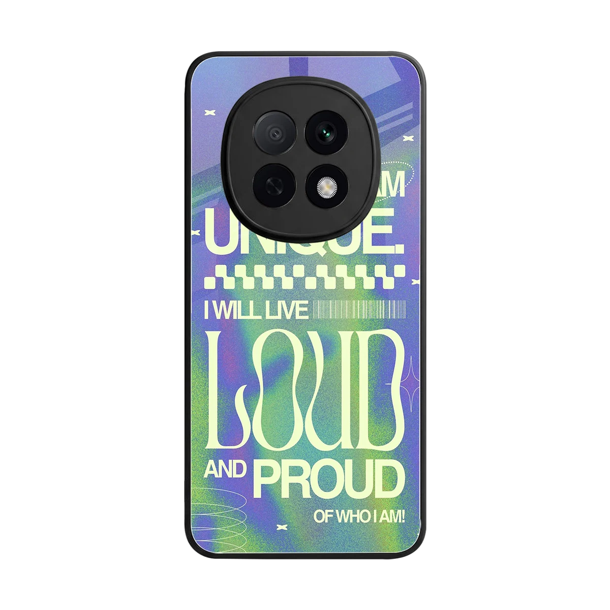 Uniquely Me back phone cover | glass case for oppo f29 pro 5g