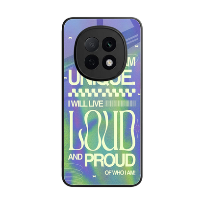 Uniquely Me back phone cover | glass case for oppo f29 pro 5g
