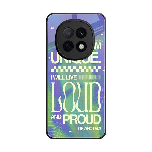 Uniquely Me back phone cover | glass case for oppo f29 pro 5g