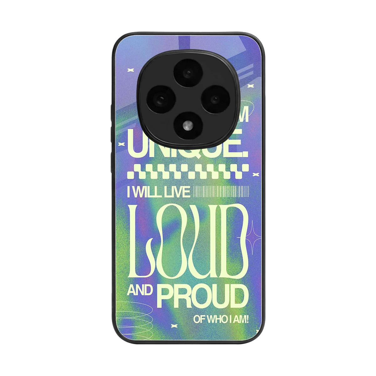 Uniquely Me back phone cover | glass case for oppo f31 pro 5g