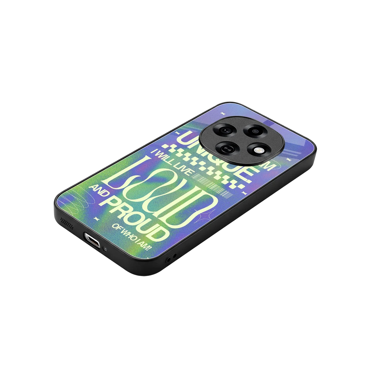 Uniquely Me stylish phone case for oppo f31 pro 5g | glossy glass and slim fit