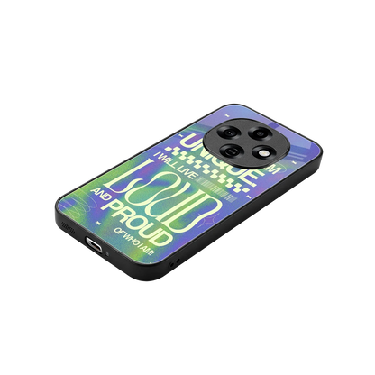 Uniquely Me stylish phone case for oppo f31 pro 5g | glossy glass and slim fit