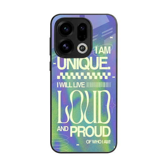 Uniquely Me back phone cover | glass case for oppo find x9