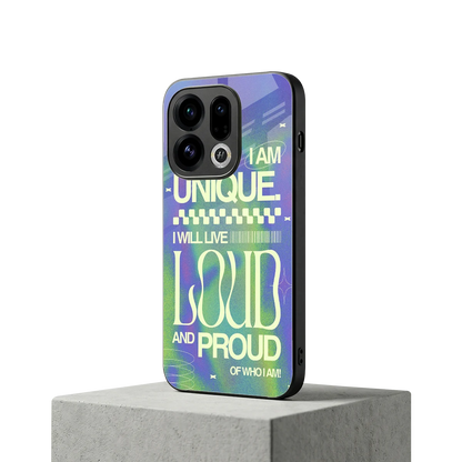 Uniquely Me oppo find x9 mobile cover | shockproof glass phone case