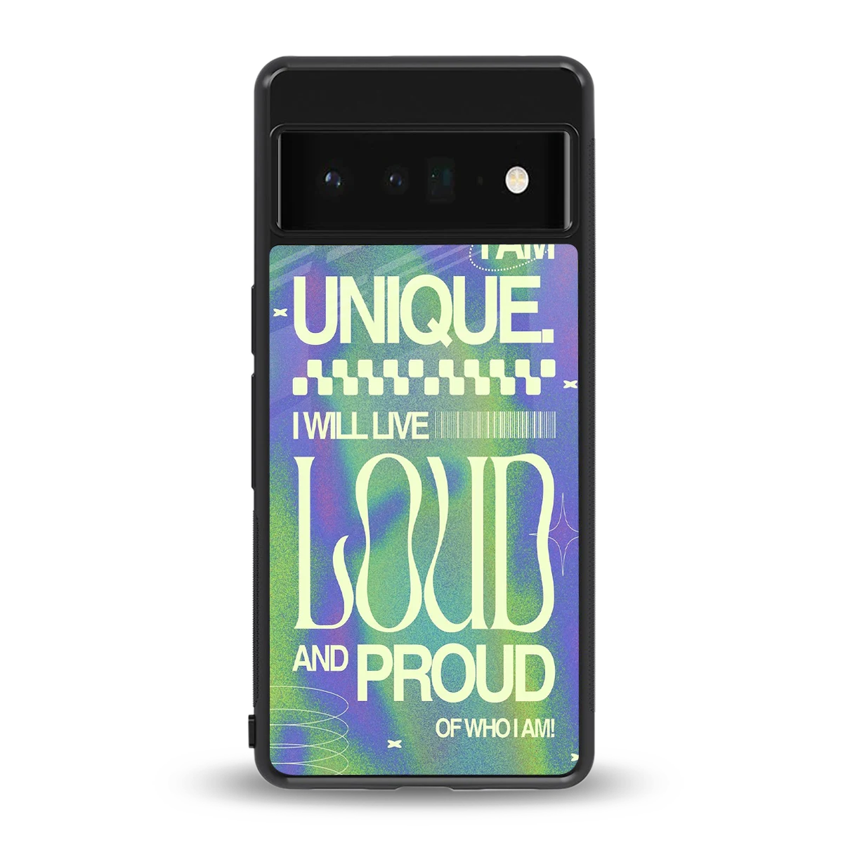 Uniquely Me back phone cover | glass case for google pixel 6 pro