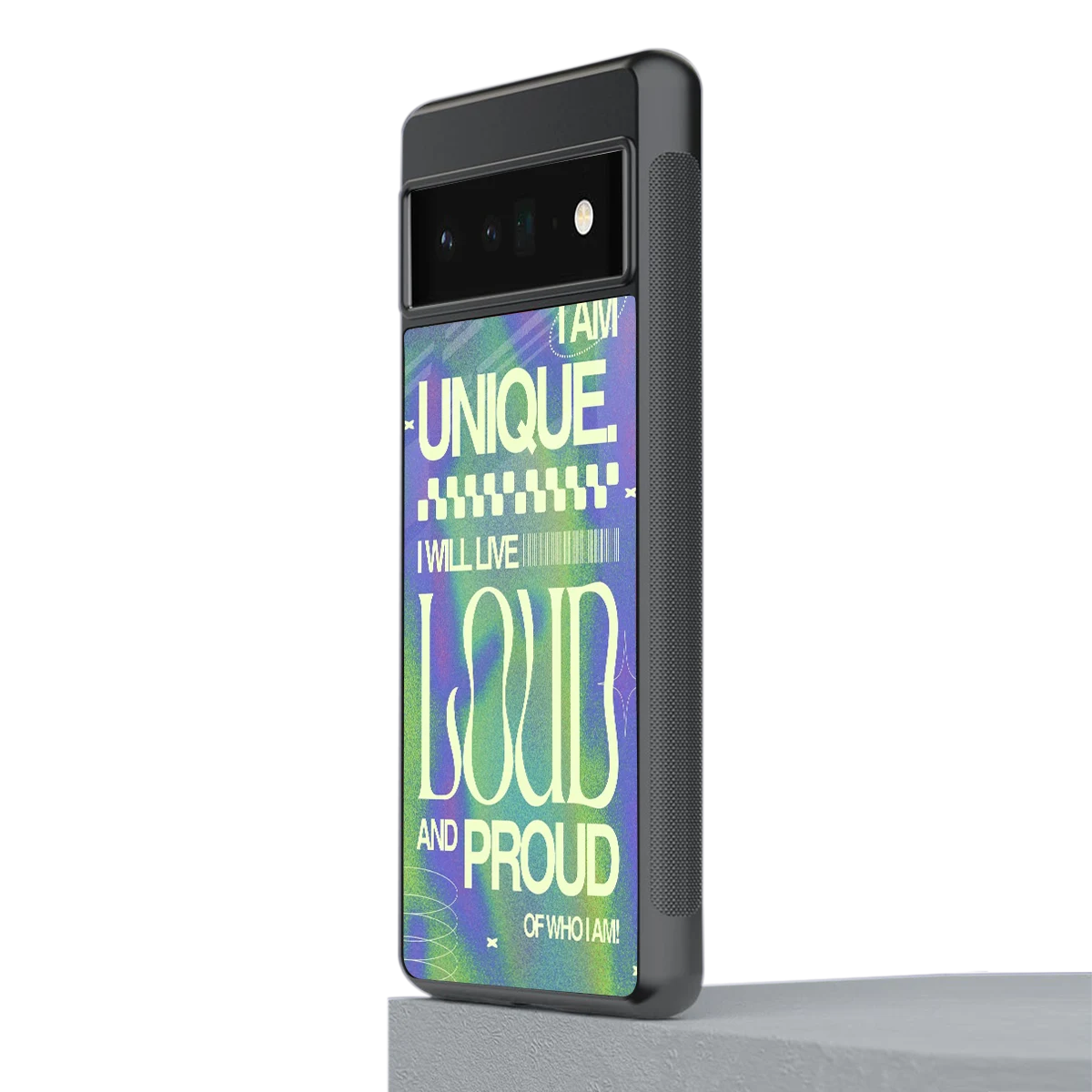 Uniquely Me stylish phone case for google pixel 6 pro | glossy glass and slim fit