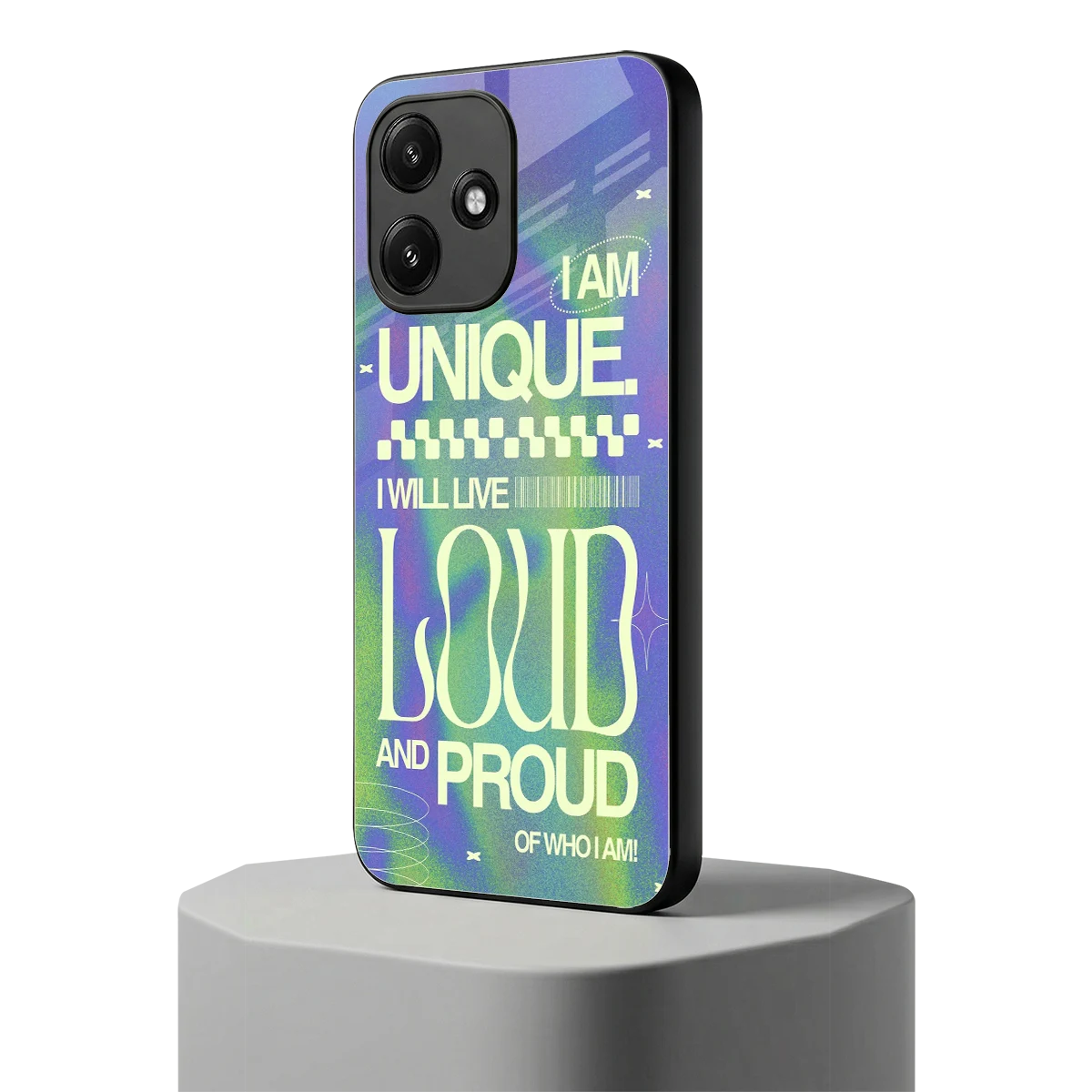 Uniquely Me redmi 12 5g mobile cover | shockproof glass phone case