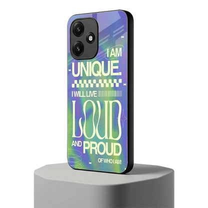 Uniquely Me redmi 12 5g mobile cover | shockproof glass phone case
