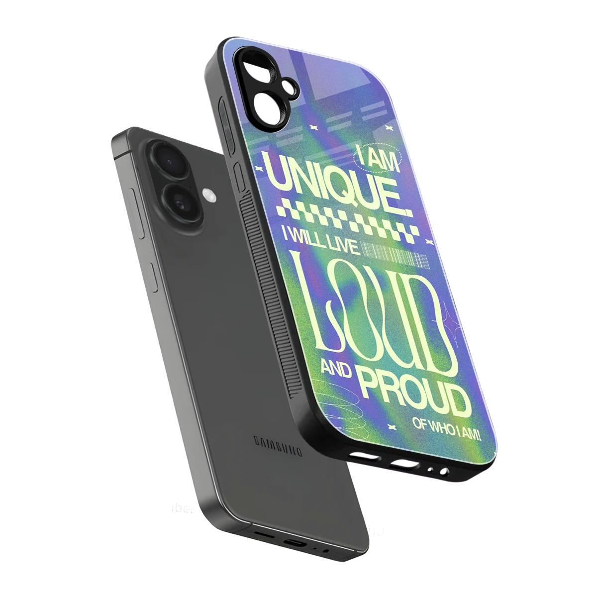Uniquely Me sleek samsung galaxy a06 5g cover with tempered glass back and TPU edges