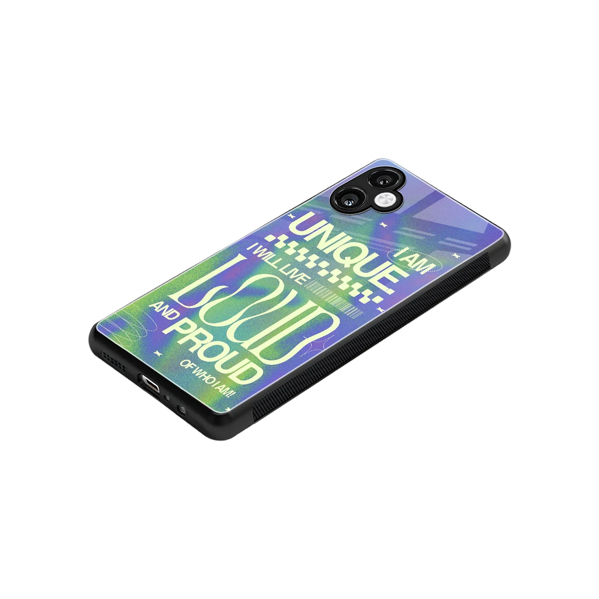 Uniquely Me stylish phone case for samsung galaxy a06 5g | glossy glass and slim fit