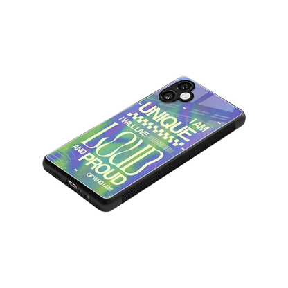 Uniquely Me stylish phone case for samsung galaxy a06 5g | glossy glass and slim fit