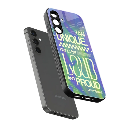 Uniquely Me sleek samsung galaxy a16 5g cover with tempered glass back and TPU edges