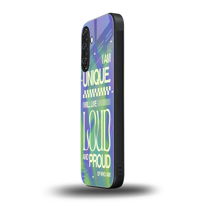 Uniquely Me samsung galaxy a14 5g mobile cover | shockproof glass phone case