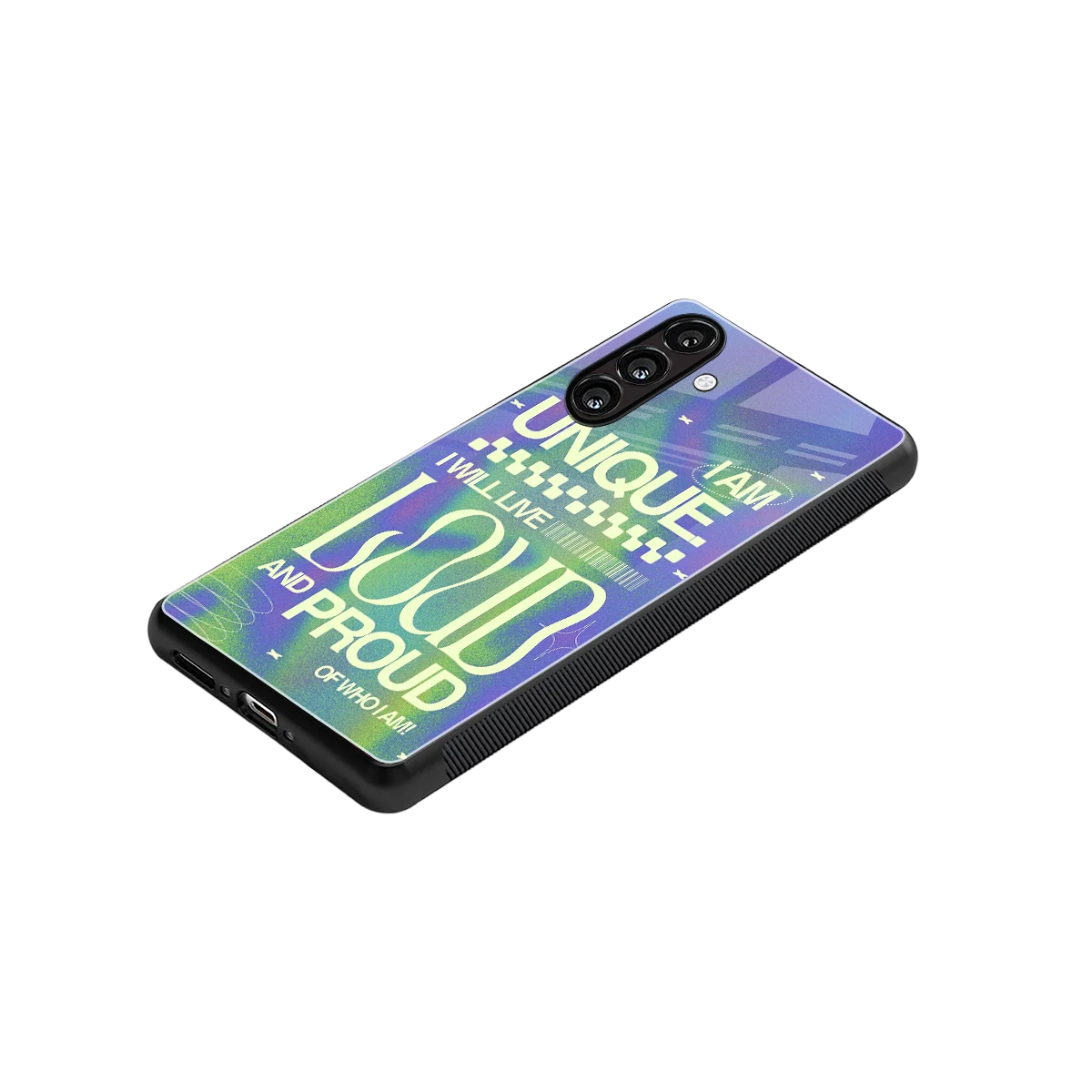 Uniquely Me stylish phone case for samsung galaxy a14 5g | glossy glass and slim fit