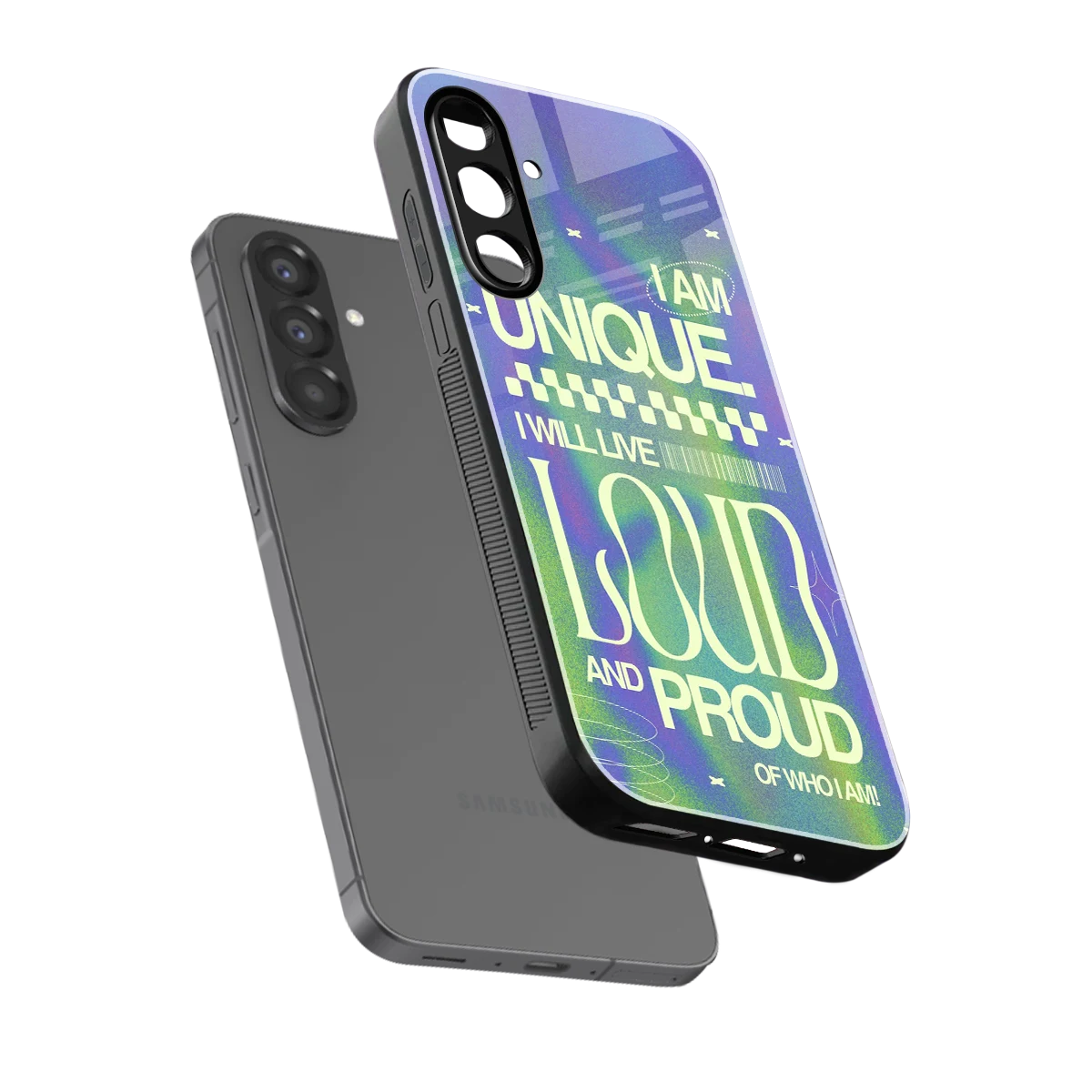 Uniquely Me sleek samsung galaxy a17 5g cover with tempered glass back and TPU edges