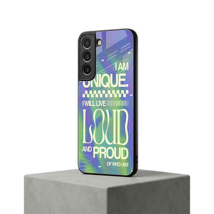 Uniquely Me samsung galaxy s22 mobile cover | shockproof glass phone case