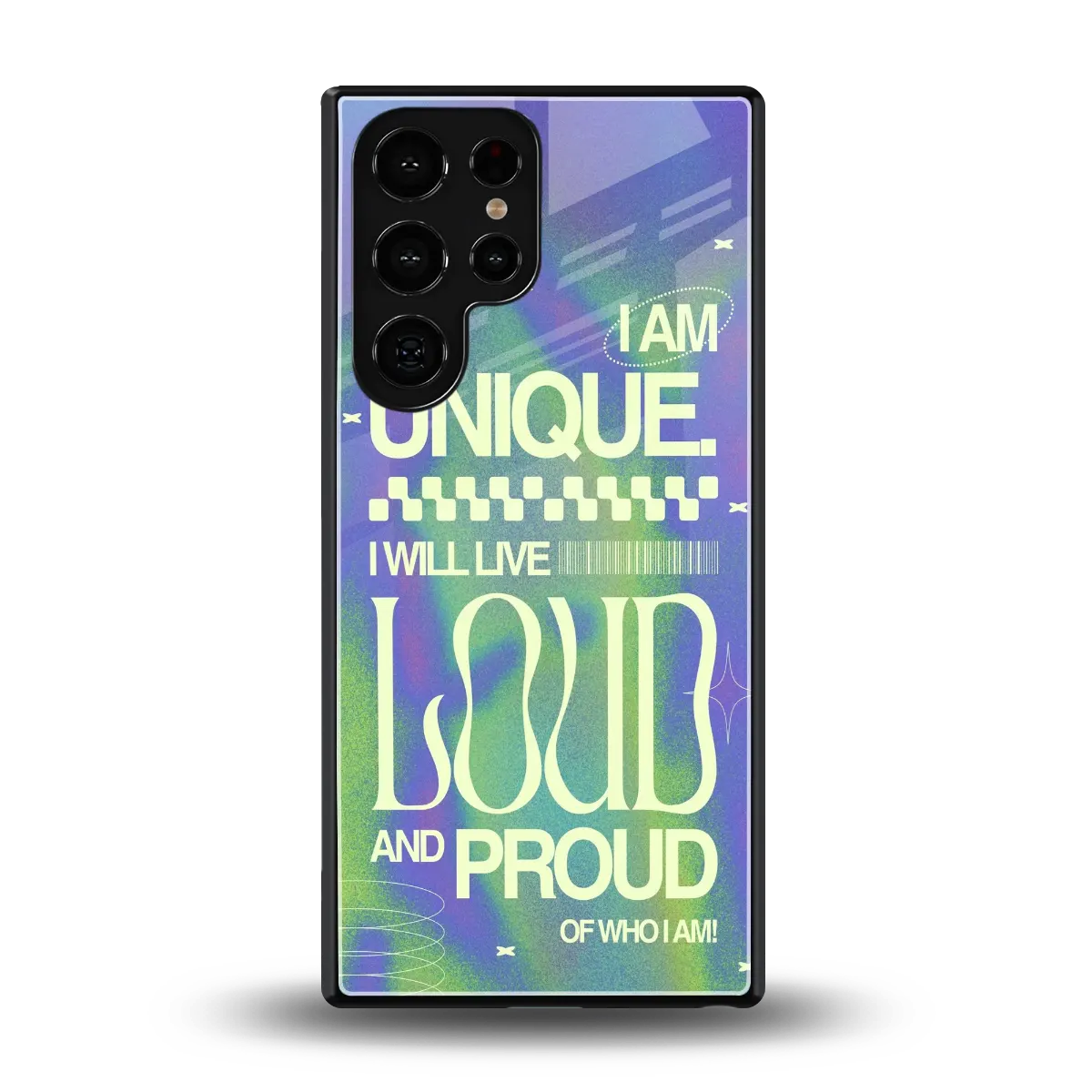 Uniquely Me back phone cover | glass case for samsung galaxy s26 ultra