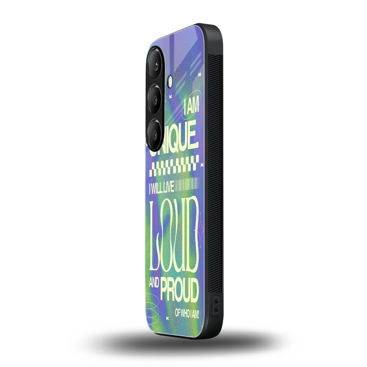 Uniquely Me samsung galaxy s24 mobile cover | shockproof glass phone case