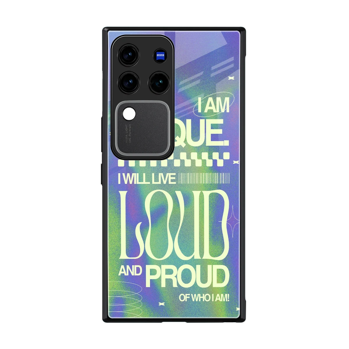 Uniquely Me back phone cover | glass case forvivo v30 pro