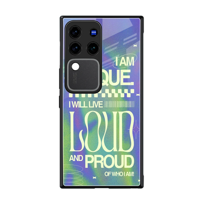 Uniquely Me back phone cover | glass case forvivo v30 pro