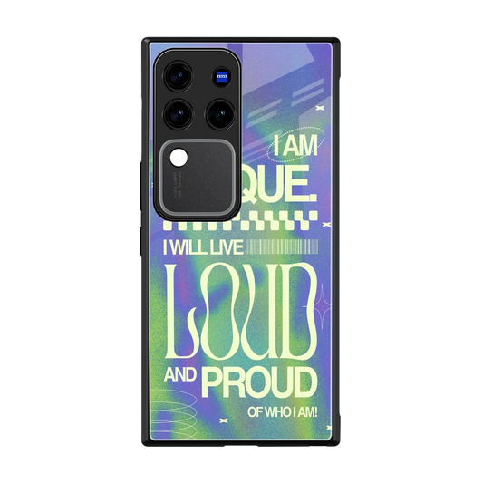 Uniquely Me back phone cover | glass case forvivo v30 pro
