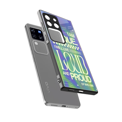 Uniquely Me sleekvivo v30 pro cover with tempered glass back and TPU edges