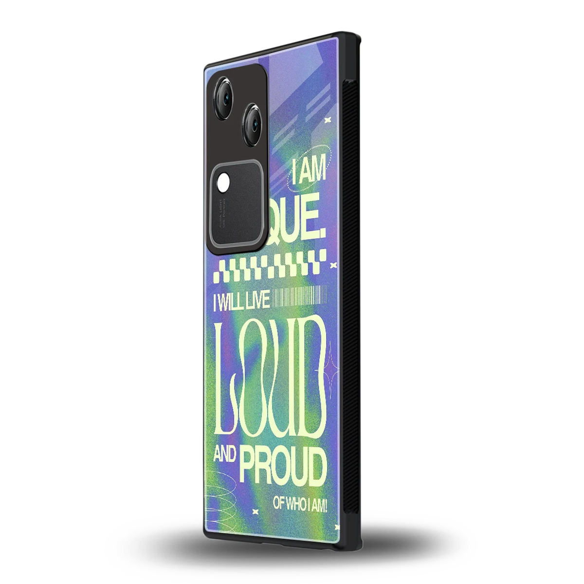 Uniquely Me vivo v30 mobile cover | shockproof glass phone case